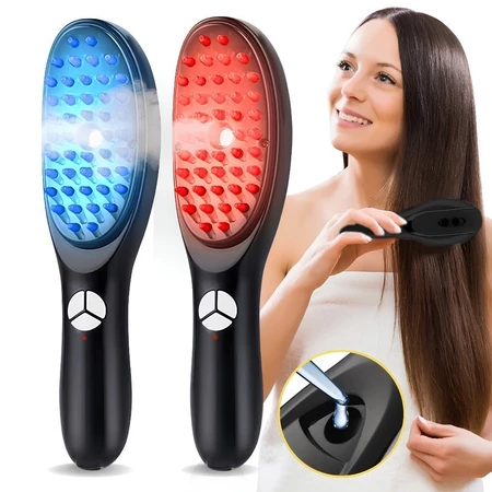 Kit Completo: Escova Massageadora com Laser e Óleo de Alecrim